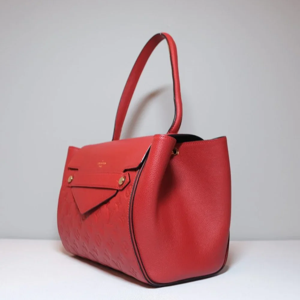 Louis Vuitton Red Monogram Trocadero Empreinte Leather Bag - Picture 3 of 11